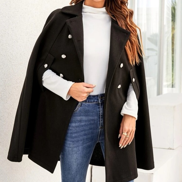 Super cute and elegant woman overcoat cape - Picture 4 of 6